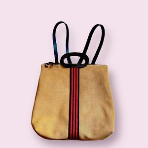 Clare V. Perforated Suede Backpack